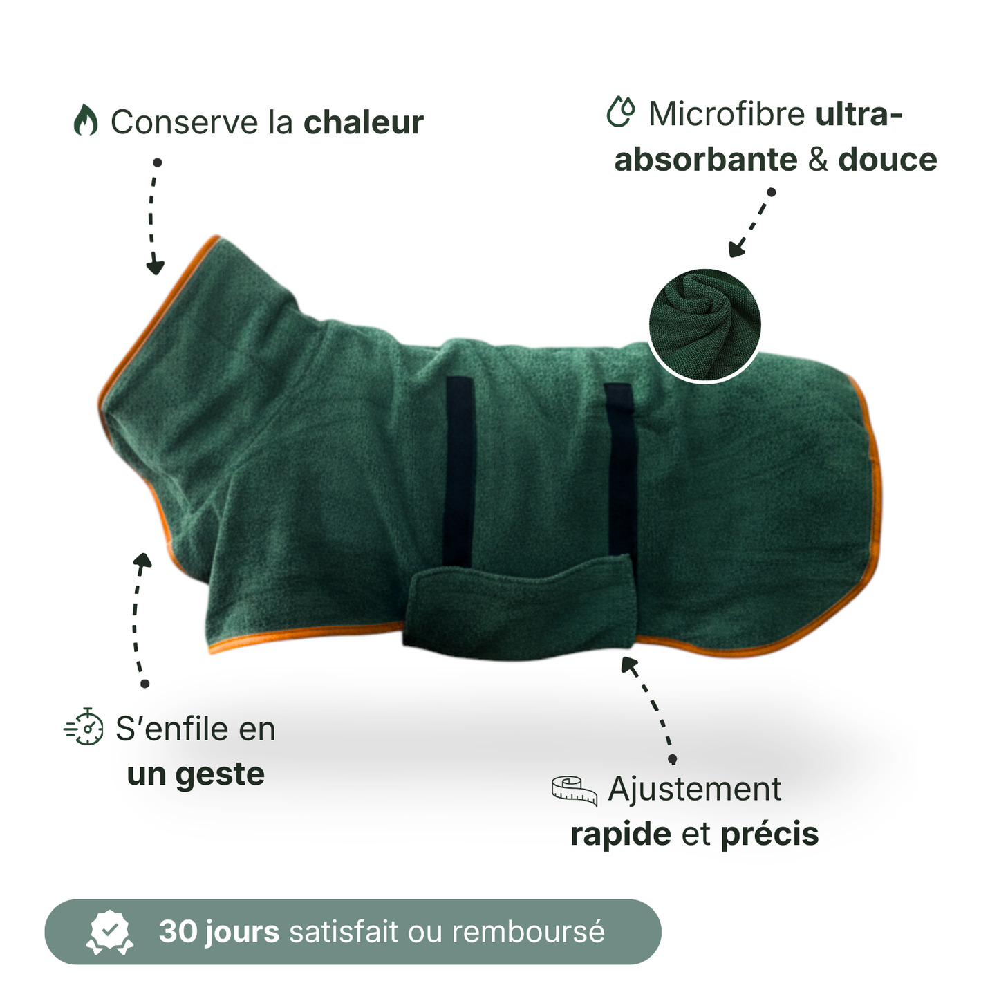 Peignoir DryCoat™ + 1 serviette OFFERTE